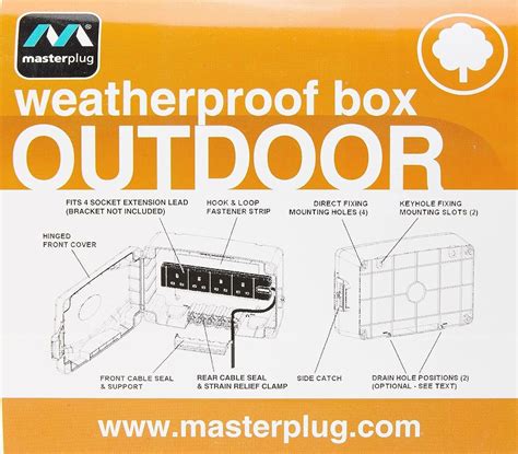 Masterplug Waterproof Outdoor Electric Socket Junction Box Ip54 Garden