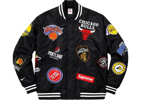 Supreme Nikenba Teams Warm Up Jacket Black Springsummer 2018