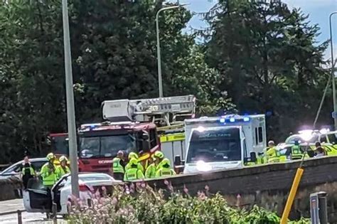 Driver Dies After Car Crashes Into Lorry On Scots Road With Emergency