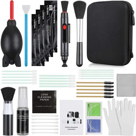 17 In 1 Camera Cleaning Kit For Dslr Cameras Canon Nikon Sony With Air Blower Cleaning Pen