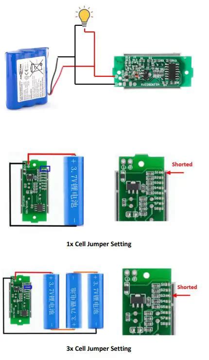 Handson Technology Mdu1104 1 8 Cell Lithium Battery Level Indicator Module User Configurable