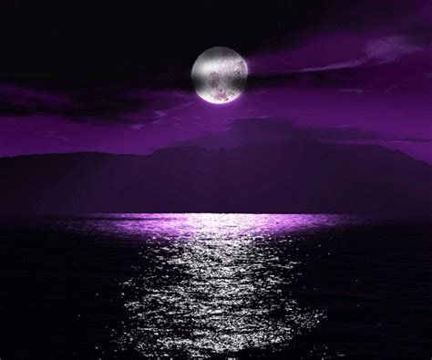 Purple Beautiful Moon Beautiful Nature Beautiful Pictures