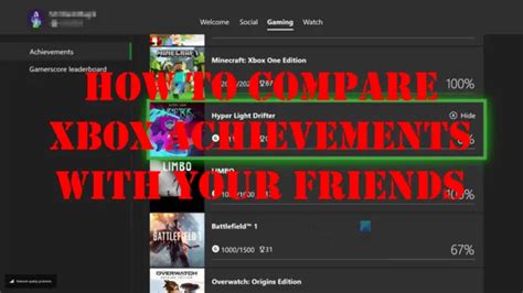 How To Compare Xbox Achievements With Your Friends