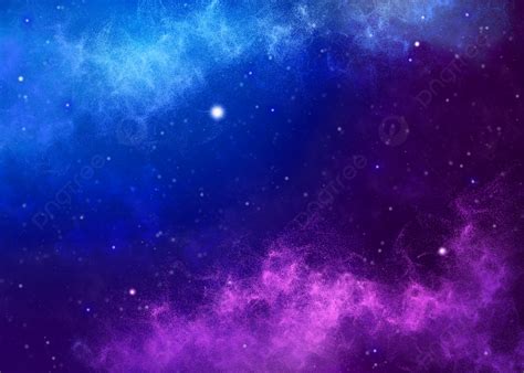 Cosmic Dark Night Starry Sky Milky Way Blue Purple Background Desktop