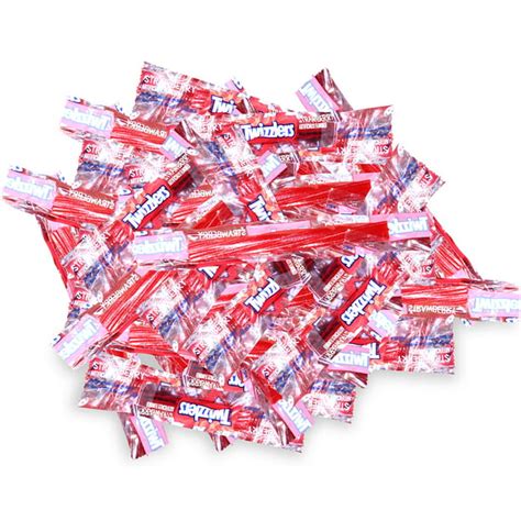 Twizzlers Strawberry Licorice Twists Candy Strawberry Flavored Candy Individually Wrapped