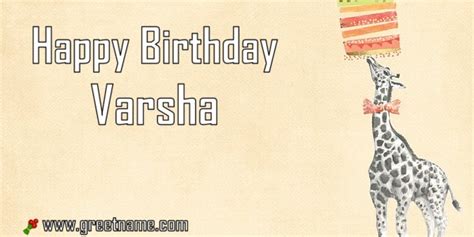 Happy birthday varsha | zee telugu. Happy Birthday Varsha Giraffe Cake - Greet Name