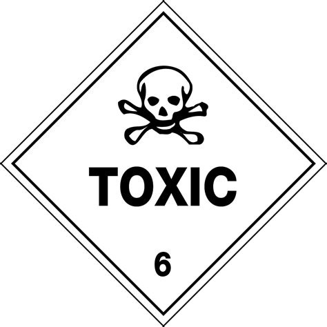Hazchem Labels Toxic 6 Hazchem Signs Uss