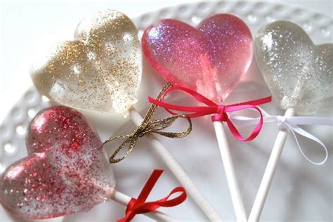 Items Similar To Sparkle Heart Lollipops 8 Pieces On Etsy