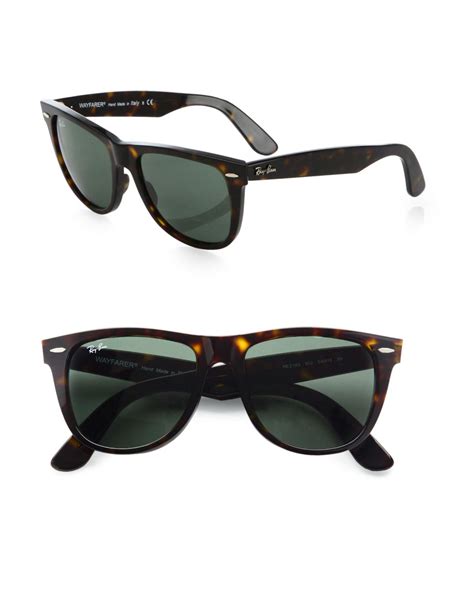 ray ban classic wayfarer sunglasses in black lyst