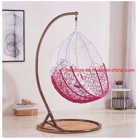 Hotel Style Outdoor Egg Shaped Rattan Wicker Swing Chair China Modern