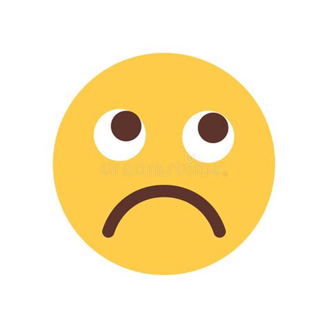 Yellow Cartoon Face Sad Upset Emoji People Emotion Icon