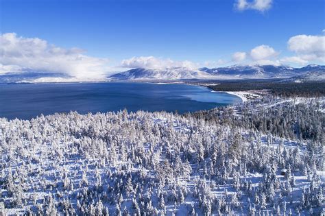 South Tahoe Winter Aerial By Brad Scott Photograph By Brad Scott Fine