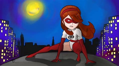 The Hottest Animated Mom Elastigirl From Incredibles イラスト 作品