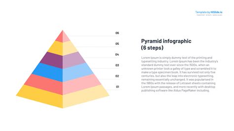 Blank Pyramid Template With 6 Levels Free Download