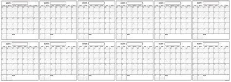 Yearly Wall Planner 36 X 100 Swiftglimpse Swift Calendars