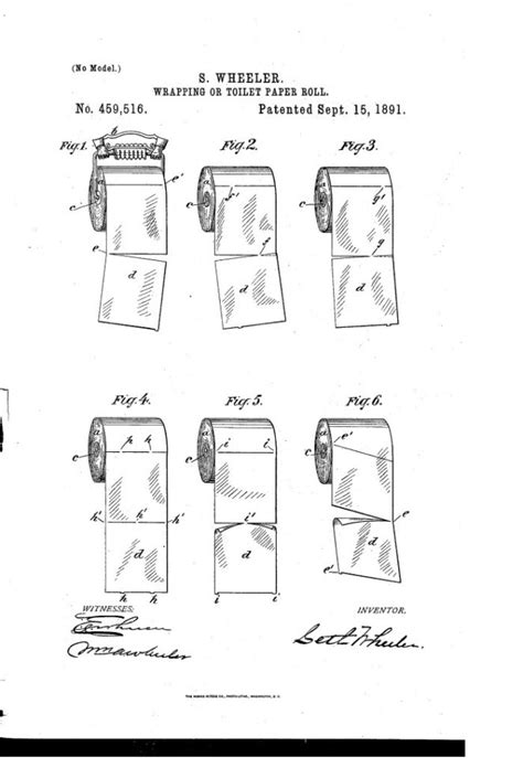 This 124 Year Old Patent Shows The Right Way To Use Toilet Paper