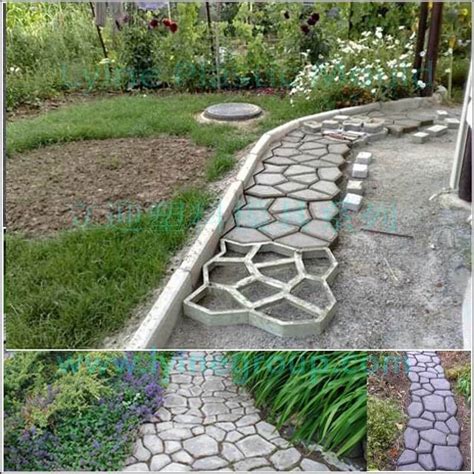 The second shot is a lot more expensive than the first. DIY - Do It Yourself Garden Path Ideas | Garden stepping stones diy, Concrete walkway, Garden ...