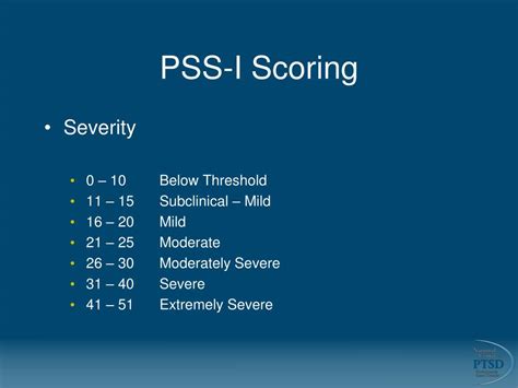 Ppt The Ptsd Symptom Scale Interview Pss I Powerpoint
