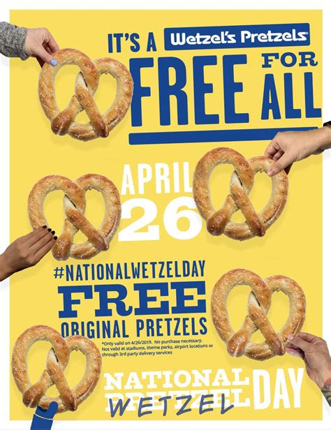 Wetzels Pretzels Celebrates Fifth Annual National Wetzel Day With Free