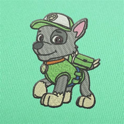Paw Patrol Rocky Embroidery Design Download Embroiderydownload