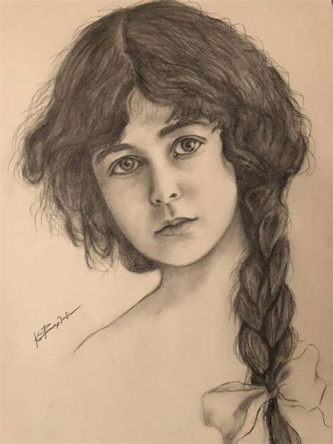 Nostalgia Drawing Portrait Drawing Female Art Painting Drawings