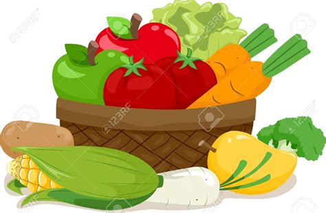 Fruit And Vegetables Basket Free Download On Clipartmag