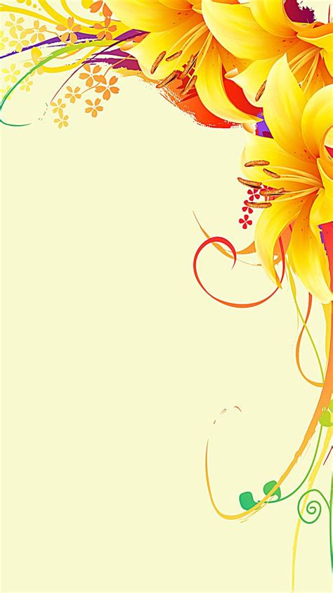 Yellow Floral Background H5 Artofit