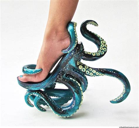 Octopus High Heel Shoes That Let You Walk On Tentacles Funky Shoes