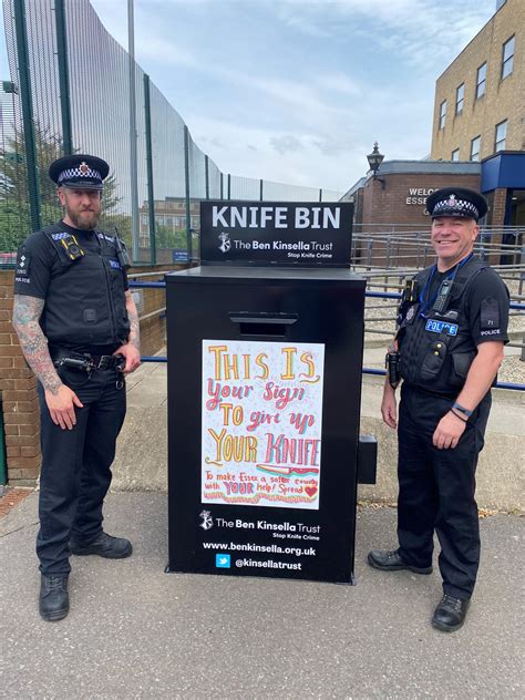 Knife Bins And Knife Amnesty May 2022 Essex Violence And Vulnerability Unit