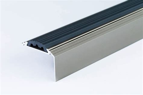 Buy Aluminium Stair Nosing Edge Trim Step Nose Edging Titanium Silver Gold 12m Tmw Profiles