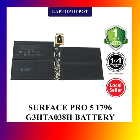 Surface Pro 5 1796 Tablet Pc G3hta038h 45wh 75v 5940mah Replacement