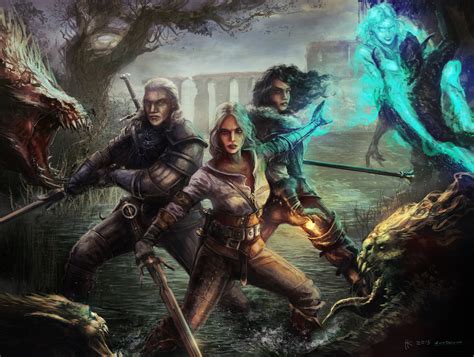 1280x960 Resolution Witcher 3 Wild Hunt Geralt Yen And Ciri 1280x960