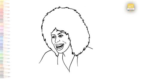 Tina Turner Drawing American Singer Drawing How To Draw Tina Turner