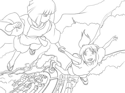 Detailed Coloring Pages Spirited Away Coloring Pages