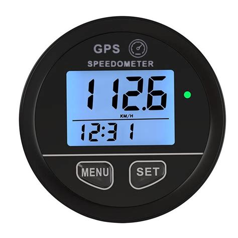 Blue Backlight 52mm Gps Speedometer Gauge Odometer Battery Meter