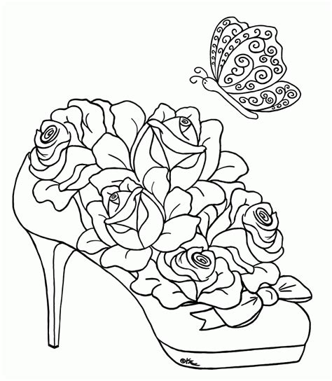 Celebrate the love, friendship … Free Adult Printable Coloring Pages Roses Heart - Coloring ...