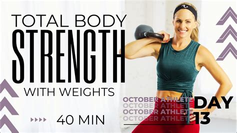Minute Total Body Strength With Weights Home Workout For Strength Cardio Power YouTube