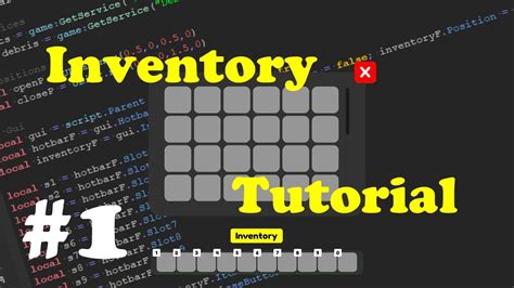 Inventory Tutorial Part 1 Creating The Hotbar Gui Youtube