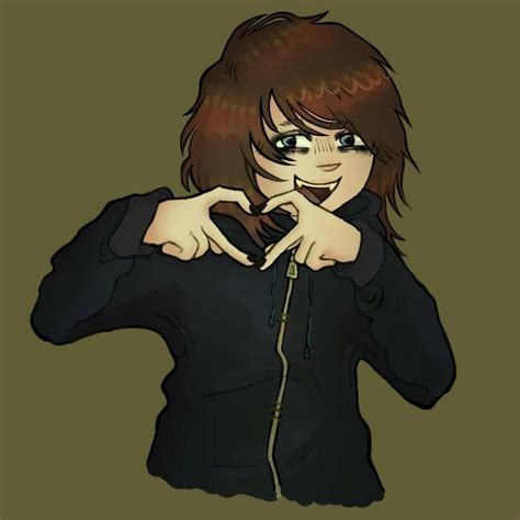 A Drawing Of A Woman Making A Heart Shape With Her Hands While Wearing A Black Jacket