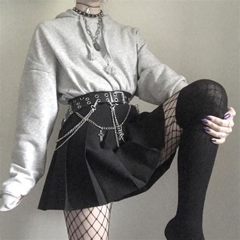 Edgy Cute Outfit Aesthetic Trendy Grunge Vintage E Girl