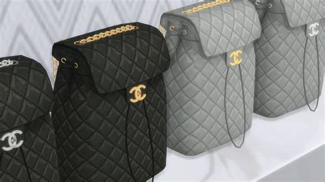 Chanel Urban Spirit Luxury Backpack Vol 1 Sims 4 Cc Finds Sims 4 Vrogue