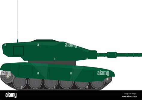 Side View Of A Military War Tank Vector Stock Vector Image And Art Alamy