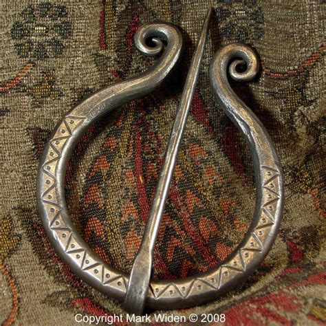 Hand Forged Stainless Steel Cloak Pin Medieval Renaissance