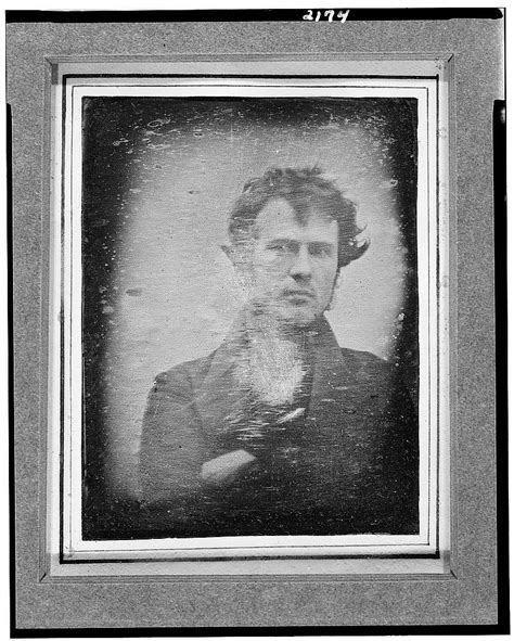 [robert cornelius self portrait believed to be the earliest extant american portrait photo]