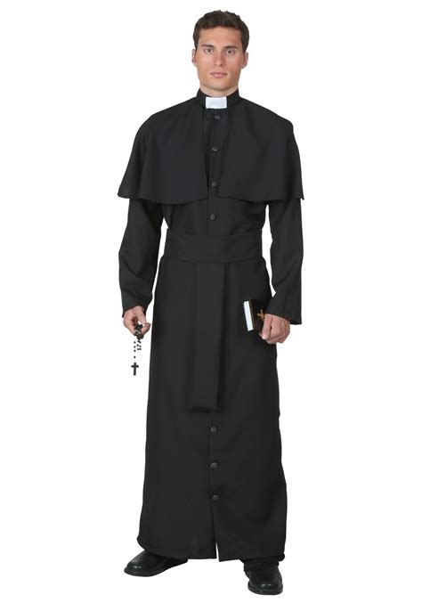 Male Nun Mens Fancy Dress Up Outfit Religious Church Costume Adult Inc