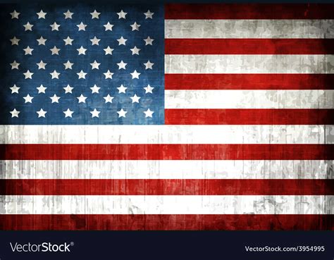 Grunge American Flag Royalty Free Vector Image