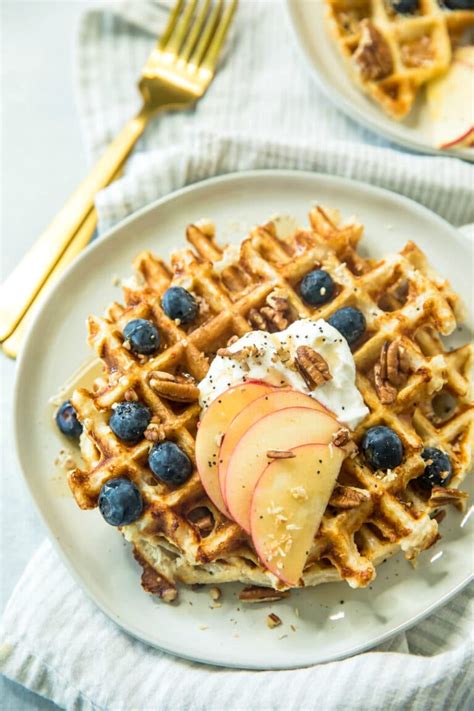 Healthy Protein Waffle Recipe Kims Cravings