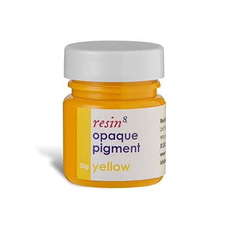 Resin8 Opaque Pigment For Epoxy Resin Yellow 30g Uk