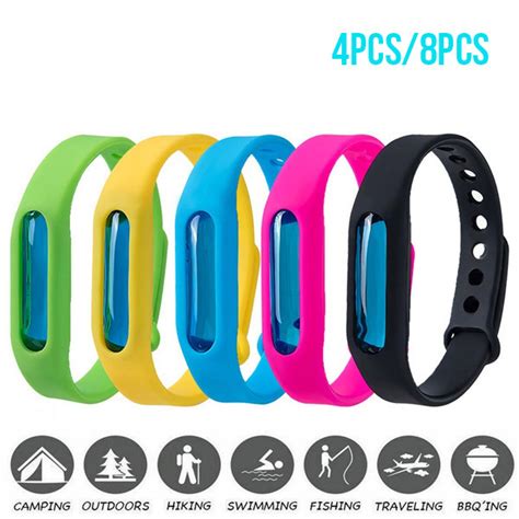 4pc8pc Mosquito Repellent Bracelet Mossie Protection Anti Insect Wristband