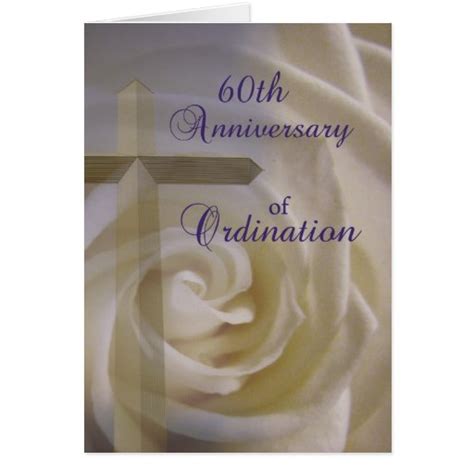 60th Anniversary Of Ordination Card Zazzle